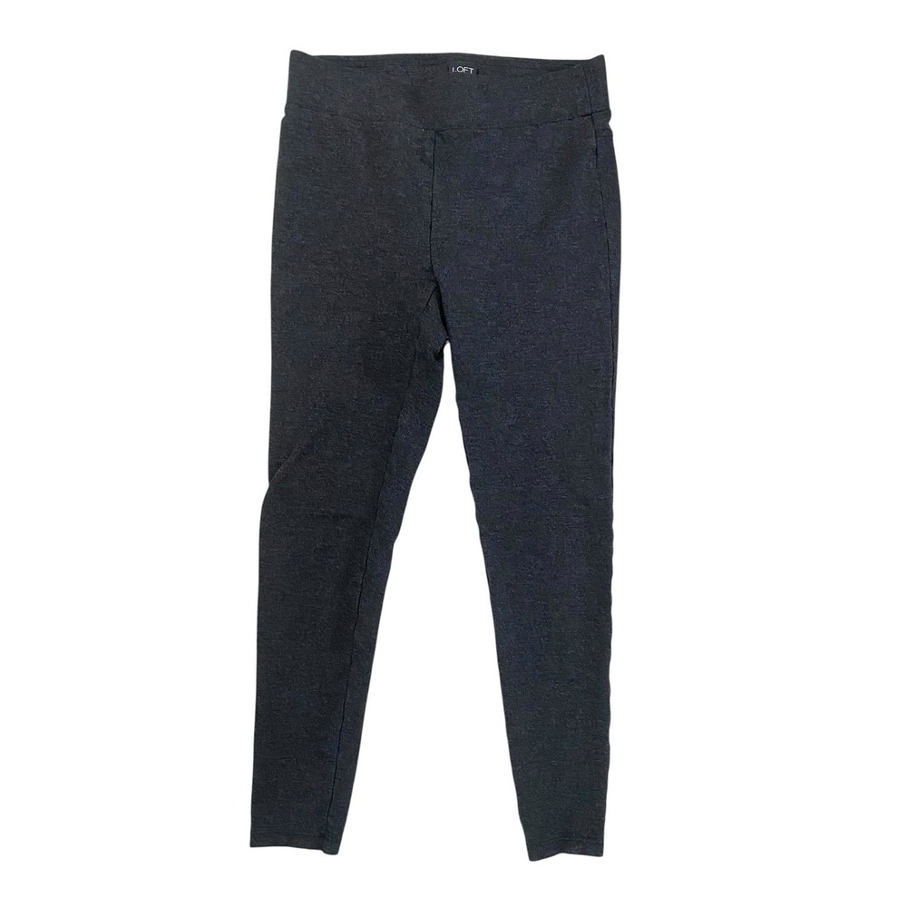 Ann Taylor LOFT Womens Dark Grey Leggings Elsatic Waist Pull On Size Small - Picture 1 of 4